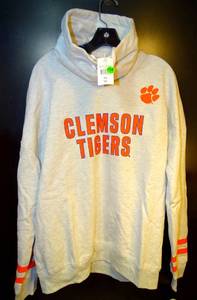 lot 174 image: $$$ NEW WTAGS - CLEMSON TIGERS HIGH COLLAR HOODIE - SIZE XXL
