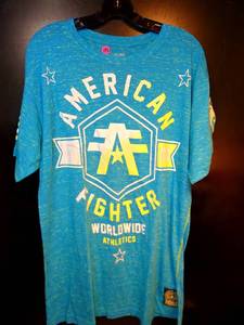 lot 182 image: American Fighter Affliction T-Shirt Mens XL - PRINTED FRONT & BACK