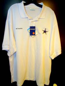lot 187 image: $$$ NEW WTAGS - DALLAS COWBOYS EMBROIDERED OMNI SHADE PFG FISHING STYLE SHORT SLEEVE SHIRT