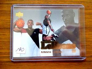 lot 190 image: 2006-07 Upper Deck Reserve Gold The LeBrons #LBJ-3 LeBron James Athlete