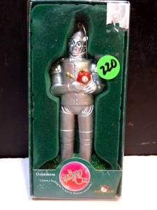 lot 220 image: Kurt Adler 1999 Wizard of Oz Tin Man Christmas Ornament The Wonderful Wizard