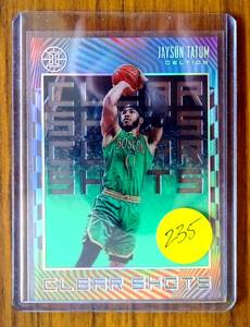 lot 235 image: 2019-20 Panini Illusions Clear Shots Jayson Tatum #12 Emerald Mint Celtics