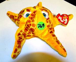 lot 269 image: Ty Collectible Beanie Baby Wish The Starfish December 5th 2002 with Tag