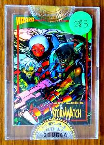 lot 283 image: LIMITED EDITION - JIM LEES STORM WATCH WIZARD PRESS GOLD STAMPED SEALED PROMO CARD #4