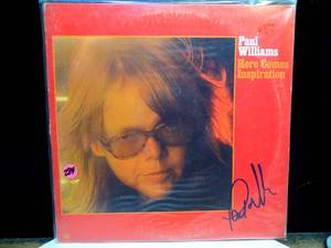 lot 284 image: GUARANTEED AUTHENTIC AUTOGRAPH - PAUL WILLIAMS SIGNED IN PERSON HERE COMES INSPIRATION ALBUM $$$