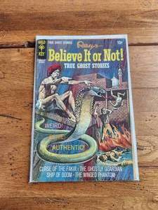 lot 3 image: Selection of 50 plus vintage Ripleys Believe it or Not - True Ghost Stories - 12, 15, 20, 25, 30, and 50 cent comics