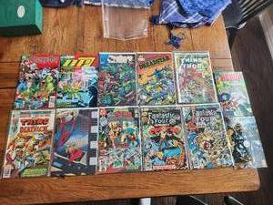 lot 87 image: Selection of 10 vintage comics - Marvel, Epic, Image, DC - Scooby-Do, DP7, Wildcats, Dreadstar, Thing and Thor, Thing and Deathlock, Spiderman, Star Squadron, Fantastic Four