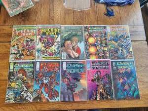 lot 61 image: Selection of 10 vintage comics - Marvel, Image - Machine Man, Cyber Force