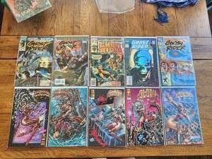 lot 66 image: Selection of 10 vintage comics - Marvel, Image - Ghost Rider, Glory
