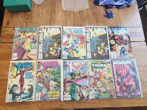 lot 102 image: Selection of 10 vintage comics - Marvel, DC - X-Men, Ronin, Thing and Thor