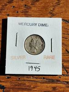 lot 2 image: 1945 Mercury Dime Silver rare