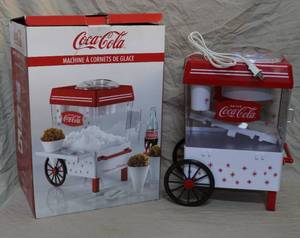 lot 104 image: Coca Cola snow cone maker took out of box for picture