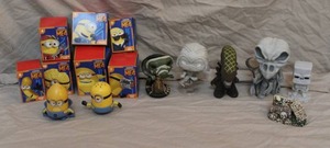 lot 78 image: Mixed lot of minion toys and bobbleheads and more
