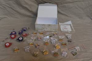 lot 151 image: collection of sonic drive-in fast food-themed enamel pins and more see pic