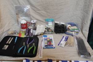 lot 157 image: mixed lot of crafts like a cousin diy precision comfort tool kit for jewelry making and much more see pics