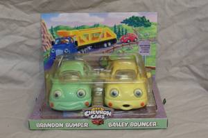 lot 166 image: vintage 1999 set of Chevron Cars collectibles featuring Brandon Bumper and Bailey Bouncer.