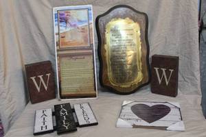 lot 185 image: Lot of pictures footprints in the Sand  ten commandmentsand others