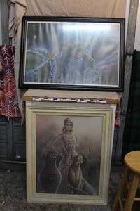 lot 191 image: 2 large decorative pictures