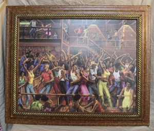 lot 193 image: framed print of the iconic painting The Sugar Shack