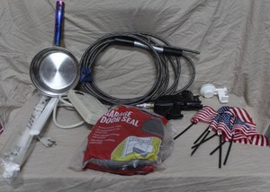 lot 247 image: Household lot toilet snake garage door sealer texture sprayer and much more see pictures