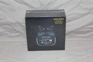 lot 254 image: wireless earbuds with a charging case featuring ANC (Active Noise Cancellation) and ENC (Environmental Noise Cancellation) technology