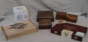 lot 284 image: empty cigar boxes, and others see pictures