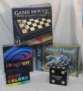 lot 288 image: Games like true colorsgame house with 12 classic gamesGuinness pub game series liars dice and more