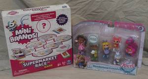 lot 290 image: NIB Mini Brands and Alice in wonderland figures