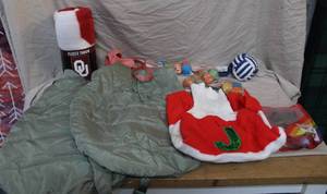 lot 307 image: Medium size dog coats collar and leash and more see pictures