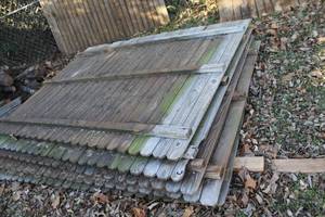 lot 308 image: 7-wood fence panels 6foot tall by 8 foot wide   (this is for each one so the bid is x7)