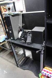 lot 311 image: Dell  computer with speakers and table see pictures
