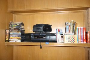 lot 56 image: Cassette players, DVDs and cassettes