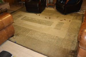 lot 84 image: 8x10 area rug plus smaller matching rug