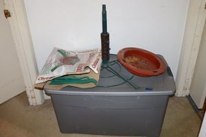 lot 109 image: Christmas tree and base