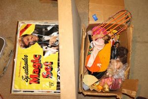 lot 123 image: Vintage toys and dolls