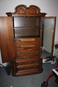 lot 144 image: Armoire dresser as shown