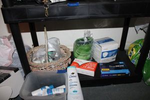 lot 132 image: Hygiene items, and Misc. light bulbs