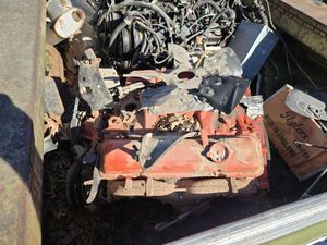 lot 165 image: REDORANGE ENGINE - V8 engine number T13 plus GM number, see photos. 3932388 small block V8 1969 350 2 volt or 4 volt.
