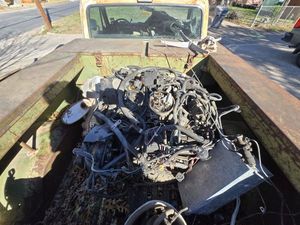 lot 166 image: ENGINE -  Looks to be a complete engine Alternator, water pump....see photos