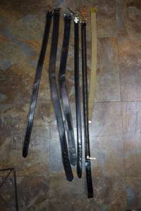 lot 38 image: Leather belts