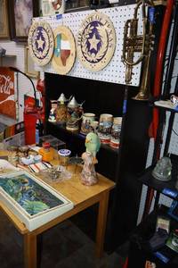 lot 52 image: Black bookshelfdisplay case (not contents)