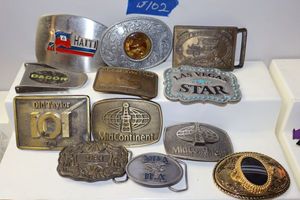 lot 102 image: Belt buckles