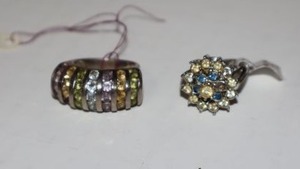 lot 165 image: Jewelry rings as shown
