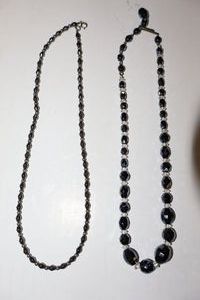 lot 214 image: Jewelry vintage necklaces (one marked Germany)