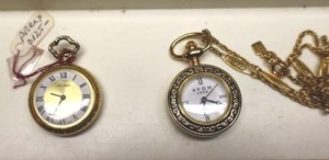 lot 222 image: Pocket watches - gold tone Arnex and Avon