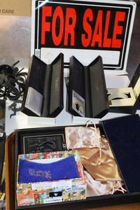 lot 126 image: Empty display jewelry boxes and bags, watch display holders and more