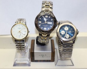lot 233 image: Watches Casio blue, Armitron, and Tissot