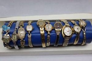 lot 256 image: Jewelry watch selection with stretch bands