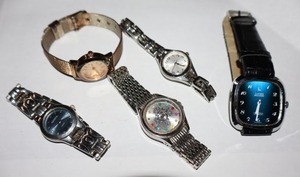 lot 307 image: Watch selection with blue faced Lucien Piccard