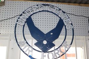 lot 430 image: Metal sign US Air Force